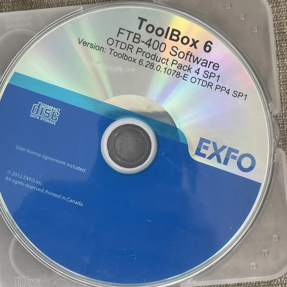 EXFO Toolbox 6 Fab-400 Fast Reporter 2 OTDR Product Service Pack 4 SP1 Software